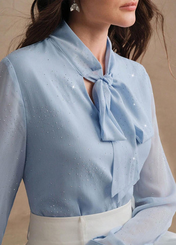 Блакитна блуза SHEIN