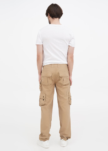 Бежевые кэжуал демисезонные карго, прямые брюки Ralph Lauren
