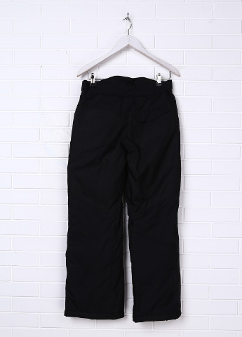 Черные кэжуал демисезонные брюки со средней талией H&M