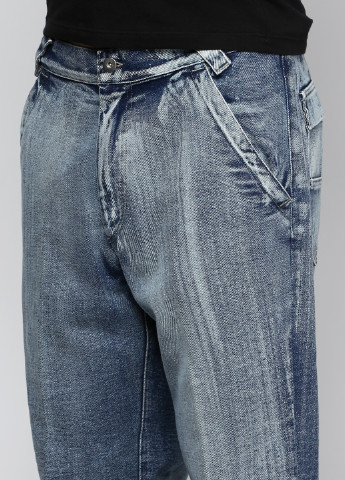 Синие демисезонные прямые джинсы Bocodo