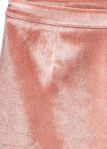 Светло-розовая кэжуал однотонная юбка H&M