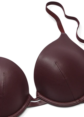Бордовый корбей бюстгальтер Victoria's Secret с косточками полиэстер