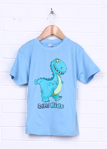 Голубая летняя футболка с коротким рукавом Sol's