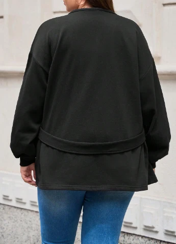 Черный демисезонный кардиган SHEIN