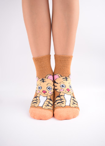 Новорічні шкарпетки з "травки" Корона B2555 абстрактні комбіновані повсякденні