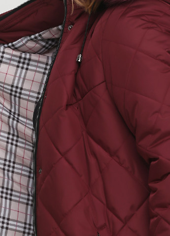 Бордовая зимняя куртка New Mark