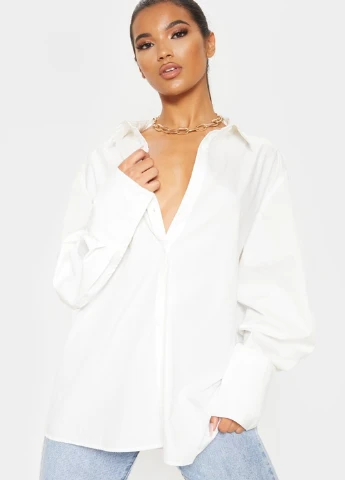 Біла блуза PrettyLittleThing