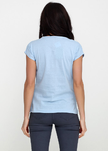 Блакитна літня футболка Carla Mara