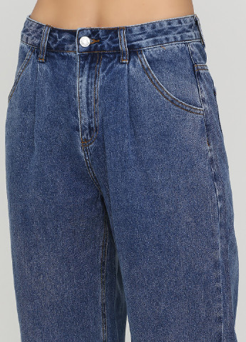 Синие демисезонные зауженные, укороченные джинсы DISPLAY