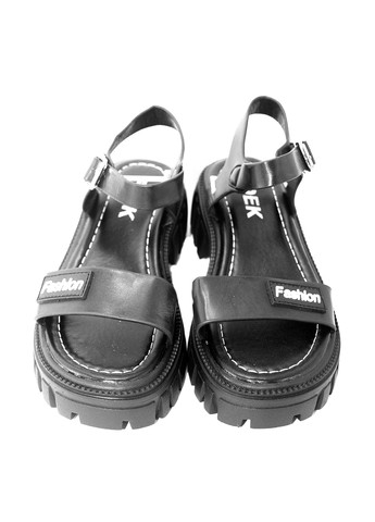 Черные босоножки No Brand с ремешком с логотипом