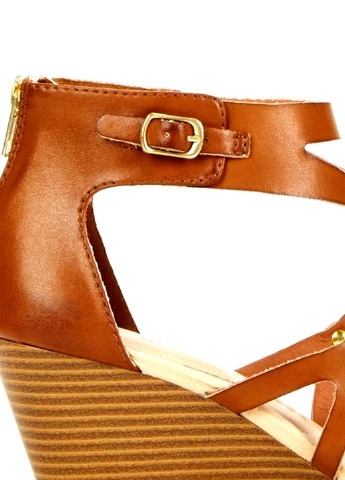 Рыжие босоножки JustFab с ремешком