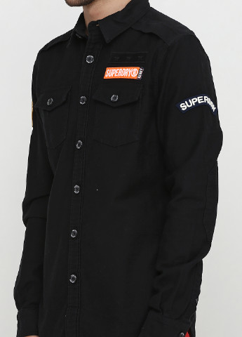 Черная демисезонная куртка Superdry