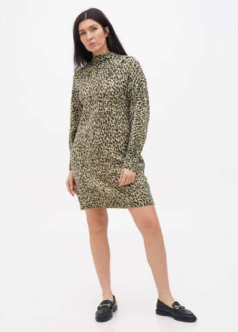Комбинированное кэжуал платье ESQUALO леопардовый