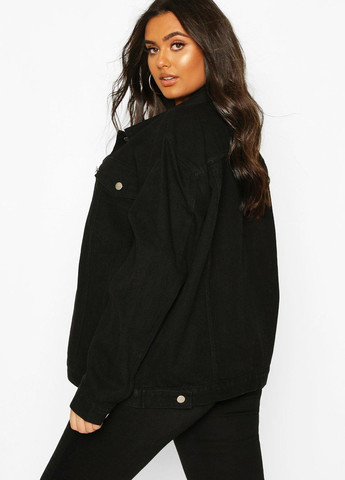 Черная демисезонная куртка Boohoo
