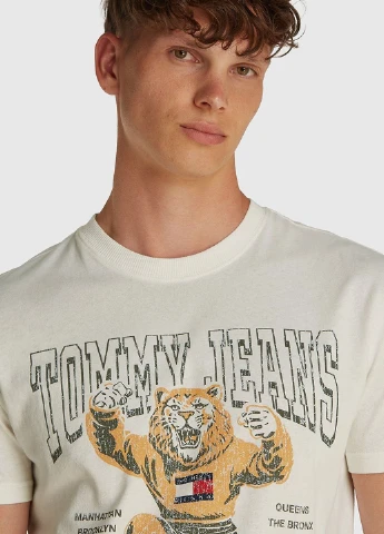 Молочна футболка Tommy Jeans
