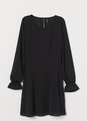 Черное кэжуал платье H&M однотонное