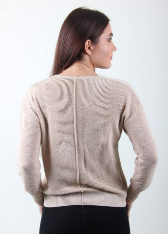 Бежевий демісезонний пуловер пуловер LadiesFashion