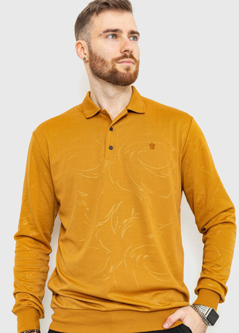 Светло-коричневая мужская футболка поло Ager с рисунком
