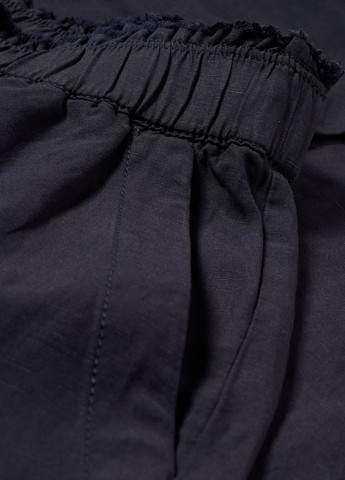 Темно-синие кэжуал демисезонные укороченные брюки C&A