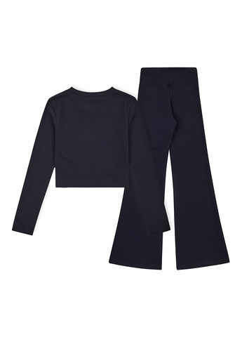 Темно-синий демисезонный костюм (лонгслив, брюки) брючный Garnamama