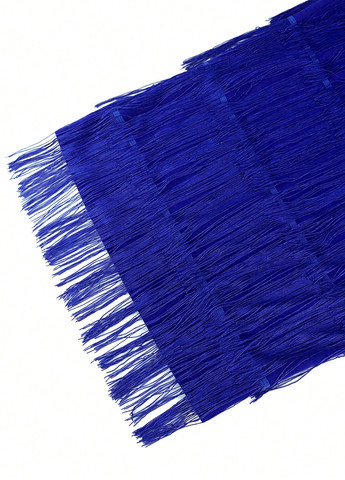 Синее вечернее, праздничный платье футляр SHEIN однотонное