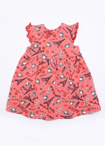 Коралловое сарафан детский девочка коралловый Let's Shop (253103795)