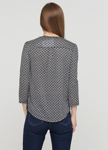 Черно-белая демисезонная блуза H&M