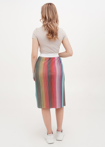Разноцветная кэжуал в полоску юбка Joie Clair а-силуэта (трапеция)