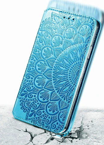 Шкіряний чохол книжка Mandala (PU) для Xiaomi Mi 10T Lite / Redmi Note 9 Pro 5G Синій (is_00000041397_5) Getman (237824855)