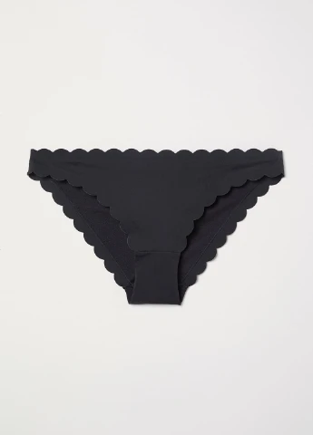 Черные купальные трусики однотонные H&M