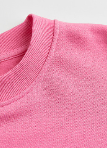Свитшот H&M - крой клетка розовый кэжуал - (254974407)