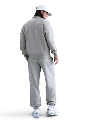 Сірий світшот fn3864-063 Nike меланж вишивка (369766481)