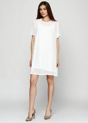Белое кэжуал платье Asos однотонное