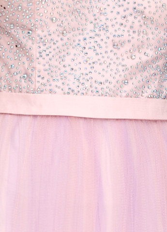 Розовое вечернее платье Mascara однотонное