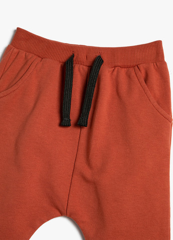 Терракотовые кэжуал демисезонные брюки джоггеры KOTON