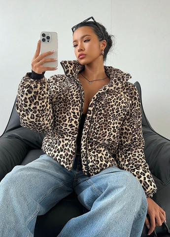 Пісочна демісезонна куртка SHEIN