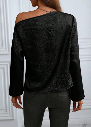 Чёрная блуза SHEIN