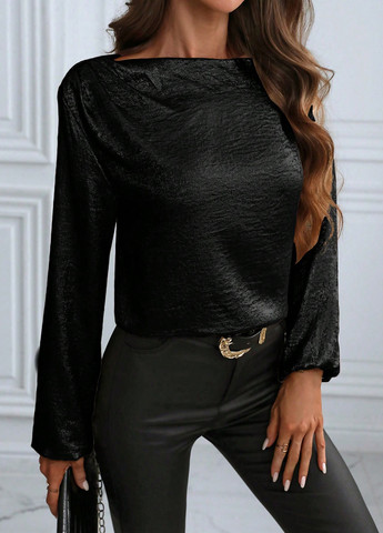 Чёрная блуза SHEIN