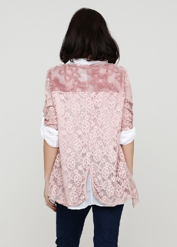 Світло-рожевий демісезонний комплект (туніка, блуза) Made in Italy