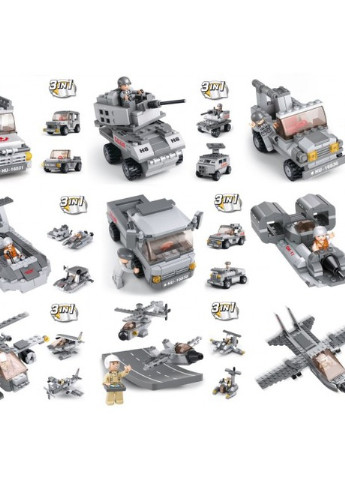 Трансформер M38-B0537 Авіаносець 9в1, 600 дет Sluban (253827854)