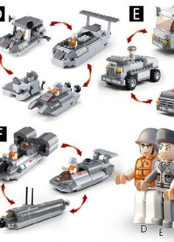 Трансформер M38-B0537 Авіаносець 9в1, 600 дет Sluban (253827854)