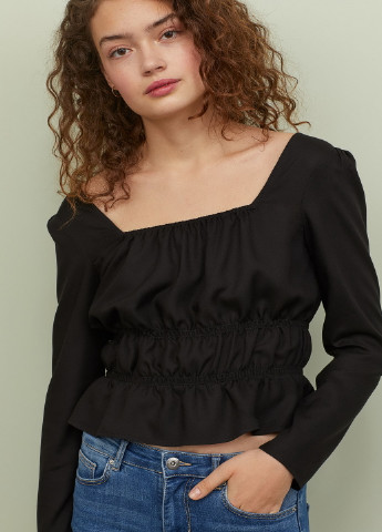 Чёрная блуза H&M
