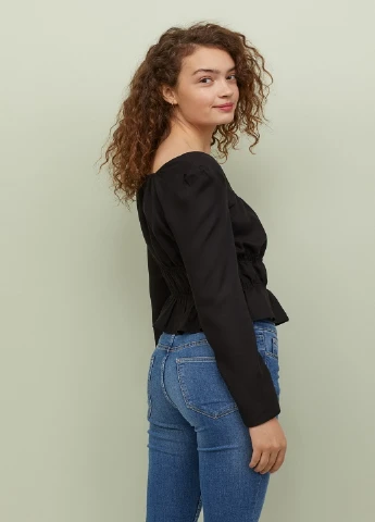 Чёрная блуза H&M