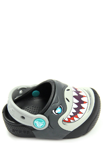 Серые сабо для мальчиков fun lab lights clog k Crocs