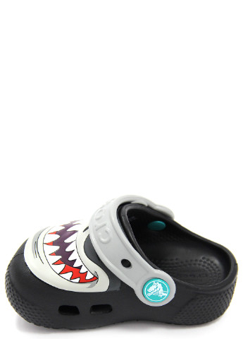Серые сабо для мальчиков fun lab lights clog k Crocs