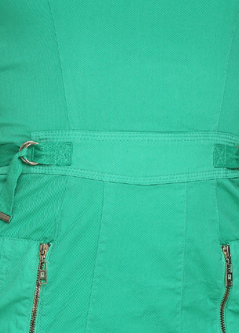 Зеленое кэжуал платье короткое Sassofono однотонное