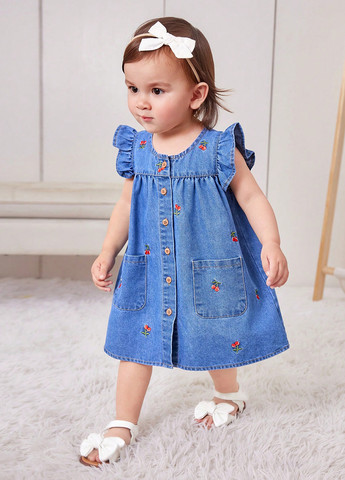 Синее платье SHEIN (365220670)