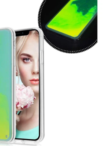 Неоновий чохол Neon Sand glow in the dark для Apple iPhone XS Max (6.5 ') Зелений (is_00000033304_2) Epik (229724577)