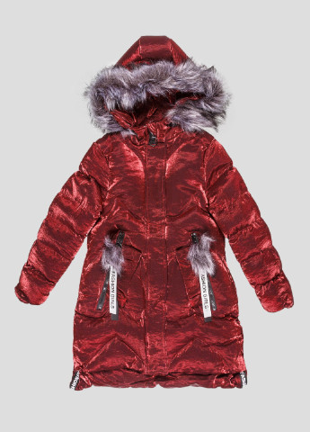 Бордове зимнє Пальто для дівчинки зимовий Grace
