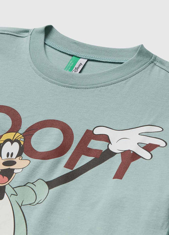 Сіро-зелена всесезон піжама (лонгслів, брюки) United Colors of Benetton